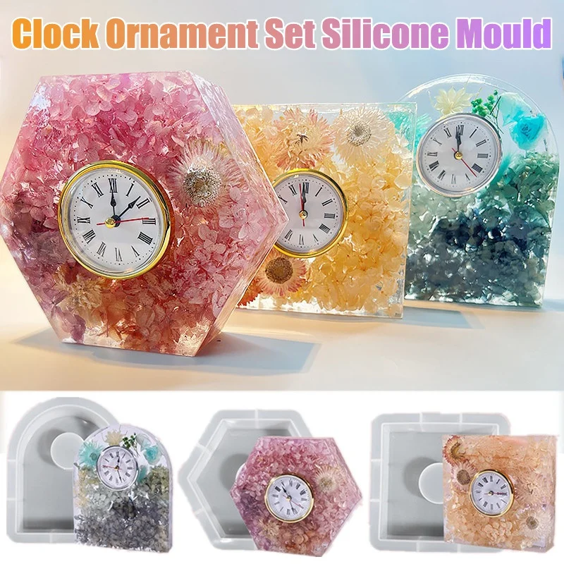 Silicone Epoxy Resin Molds Set - Zestaw ozdób do zegara formy silikonowe