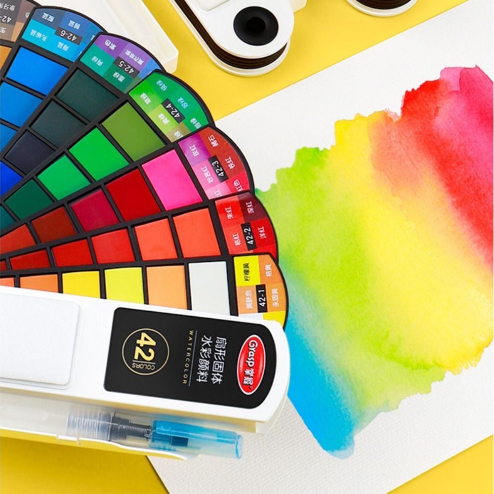 Zestaw akwareli składanych, 18 – Watercolor Paint Set Solid Pigment recenzja i cena