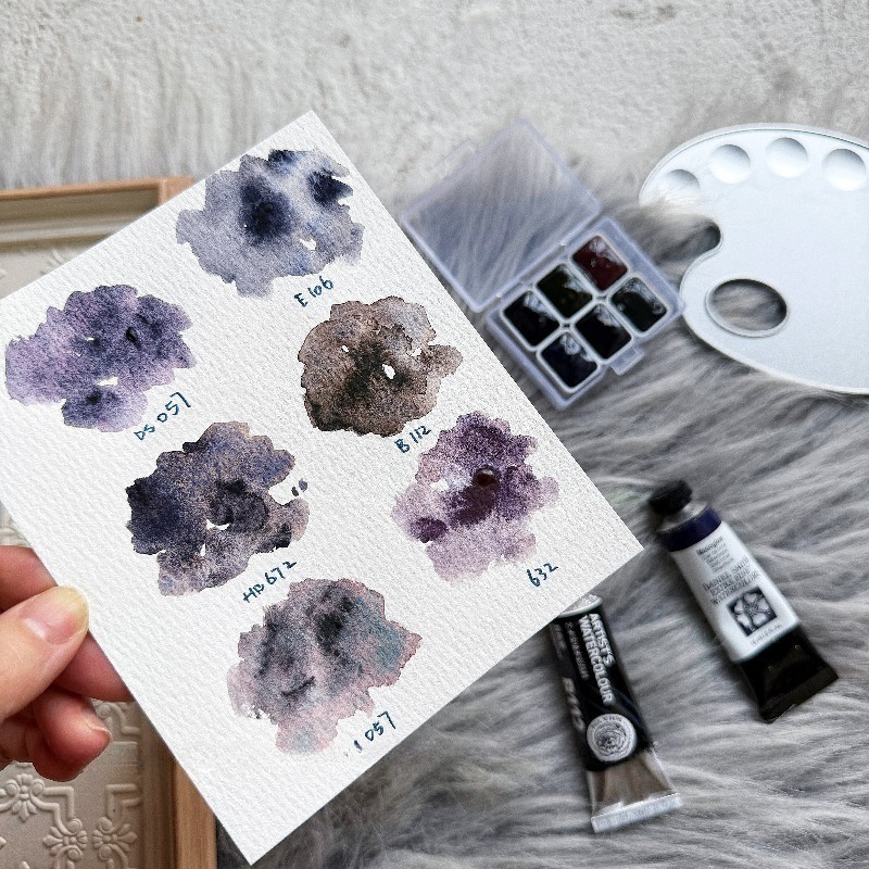 6 Kolorów 1ml Kolekcja Białe N – Watercolor Paint Set Solid Pigment recenzja i cena